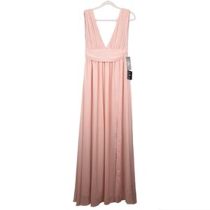 Lulus Heavenly Hues Maxi Dress empire waist floor length prom bridesmaid bridal